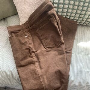 GAP Women's Rich Brown Corduroy Pants, size 30S